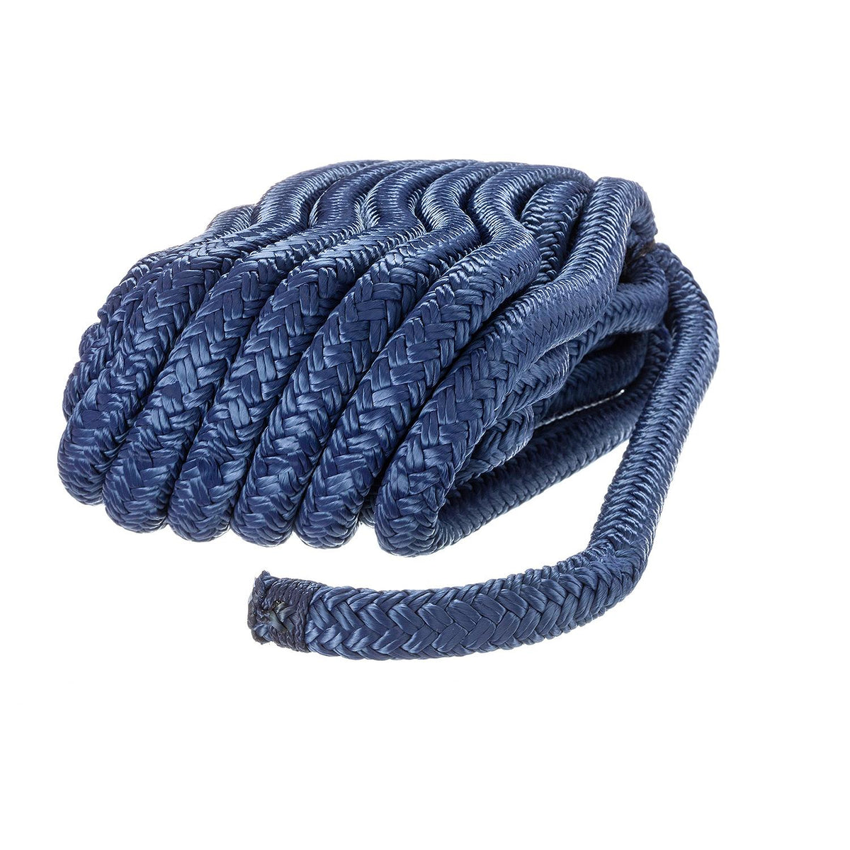 Double Braid Nylon Dock Line, Navy, 1/2in x 25ft