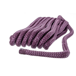 Double Braid Nylon Dock Line, Burgundy, 3/8in x 15ft