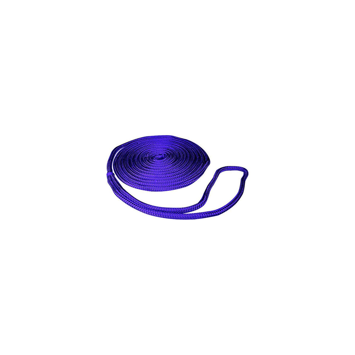 Double Braid Nylon Dock Line, Purple, 3/8in x 15ft