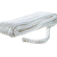 Double Braid Nylon Dock Line, White, 3/8in x 15ft