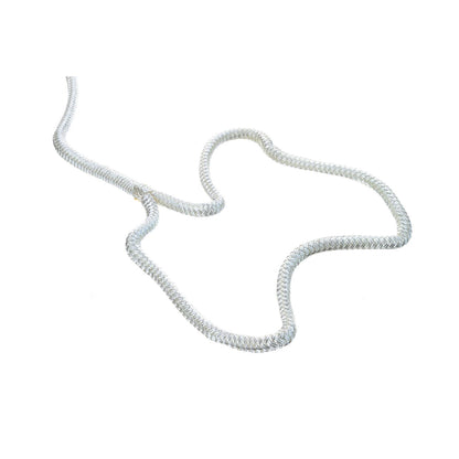 Double Braid Nylon Dock Line, White, 3/8in x 15ft