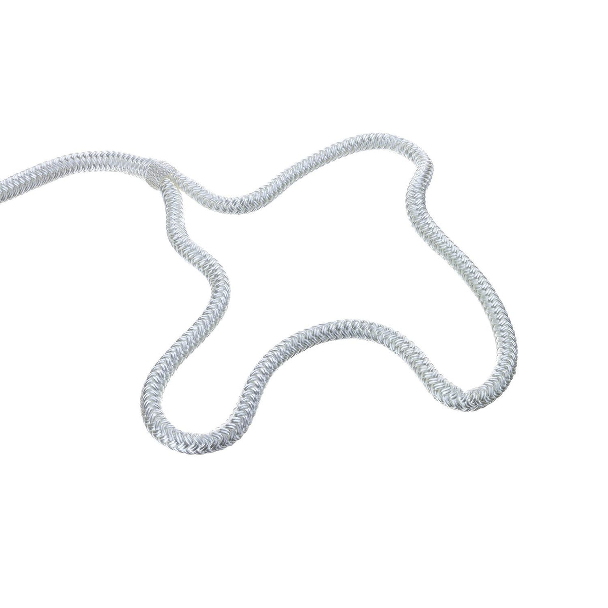 Double Braid Nylon Dock Line, White,3/8in x 20ft