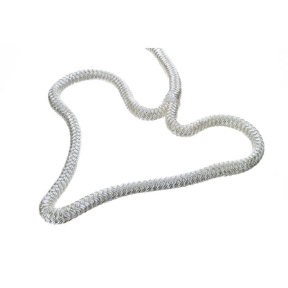 Double Braid Nylon Dock Line, White, 1/2in x 15ft