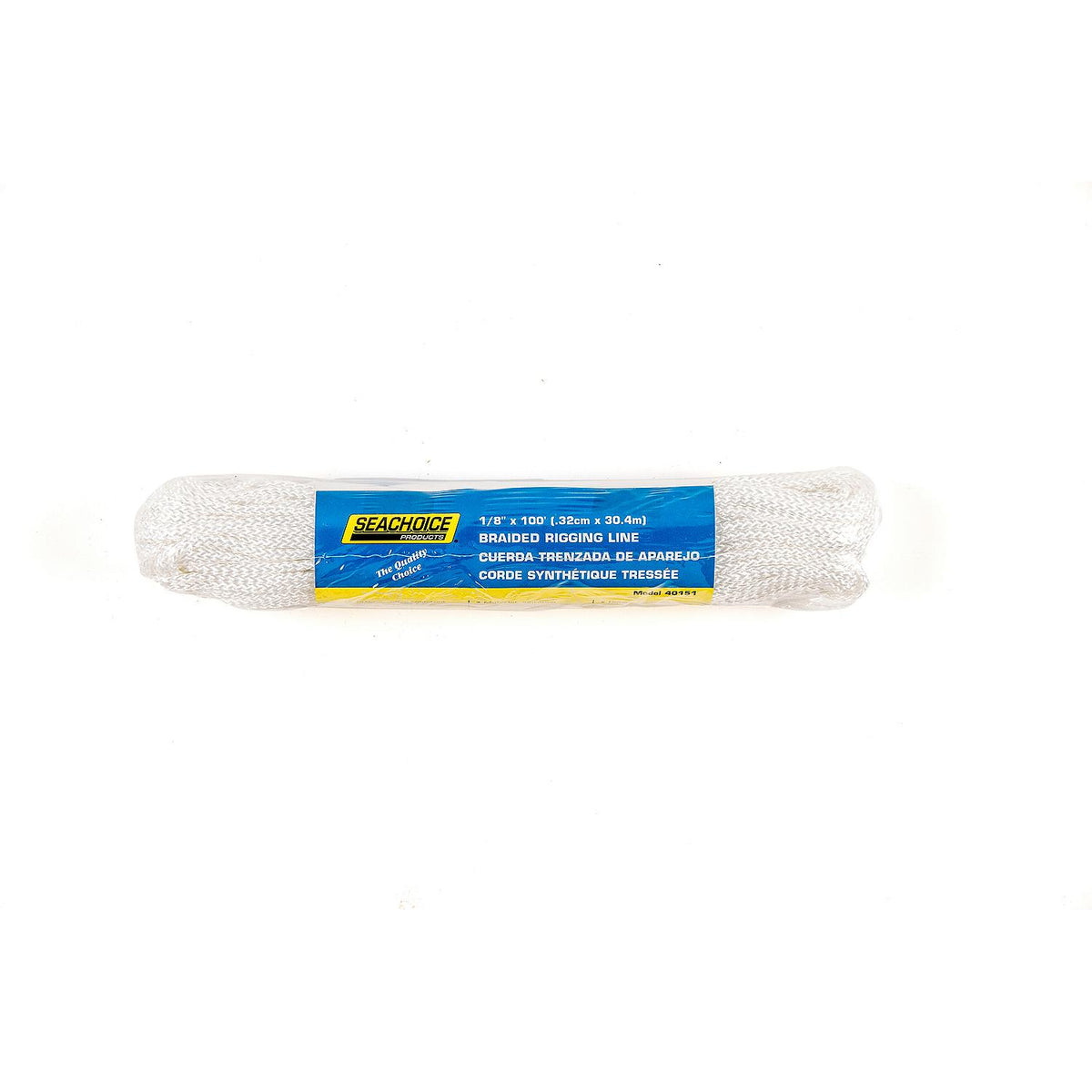 Braided Utility Line, White, 1/8in x 100ft