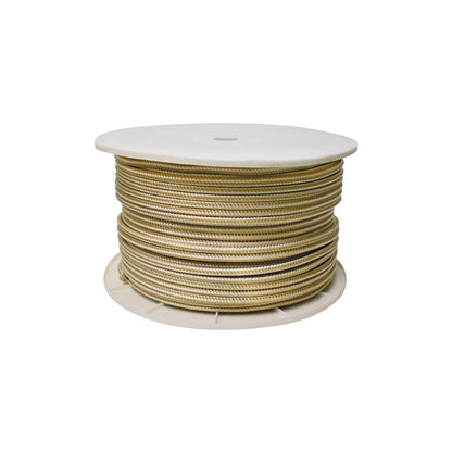 Double Braid Rope/ Spool, Gold/White, 5/8in x 600ft
