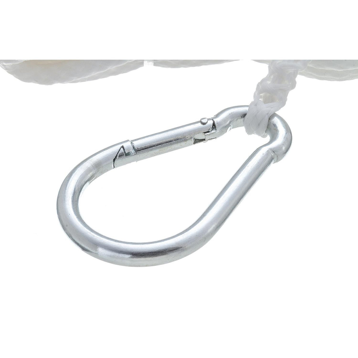 Hollow Braid Polypropylene Anchor Line, White, 1/4in x 50ft