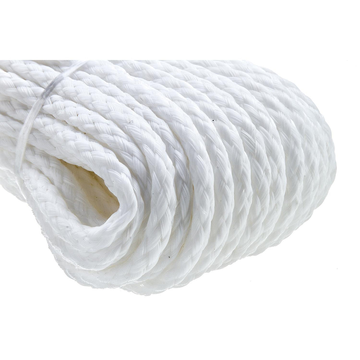 Hollow Braid Polypropylene Anchor Line, White, 1/4in x 50ft