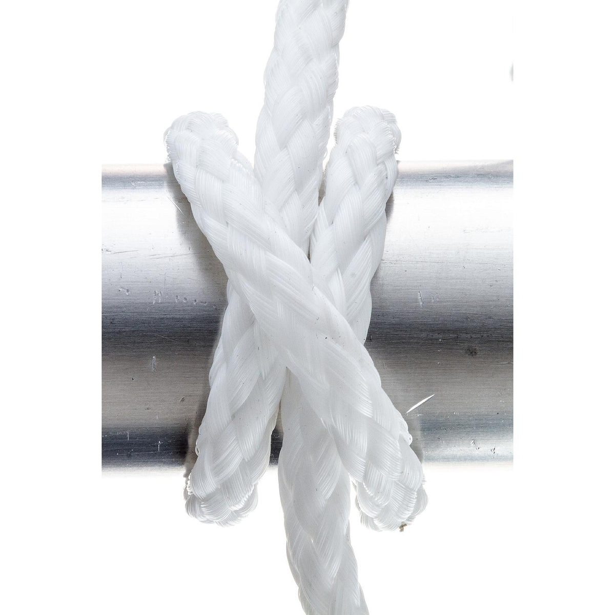 Hollow-Braid Polypropylene Anchor Line, White, 3/8in x 75ft
