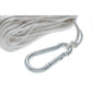 Solid-Braid Nylon Anchor Line, White, 3/16in x 100ft