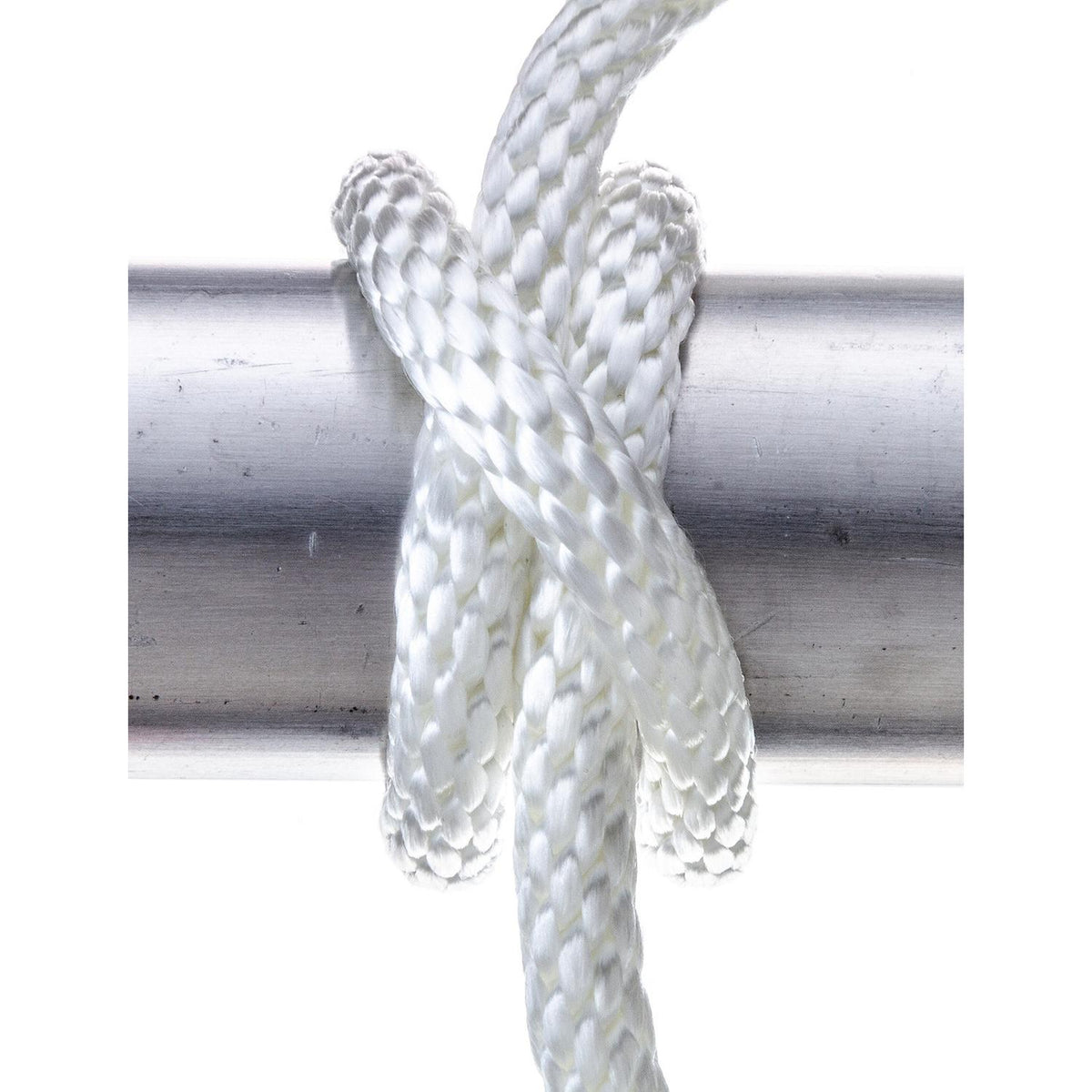 Solid-Braid Nylon Anchor Line, White, 3/8in x 50ft