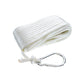 Solid-Braid Nylon Anchor Line, White, 3/8in x 50ft