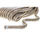 Double Braid Nylon Dock Line, Gold/ White, 1/2in x 20ft