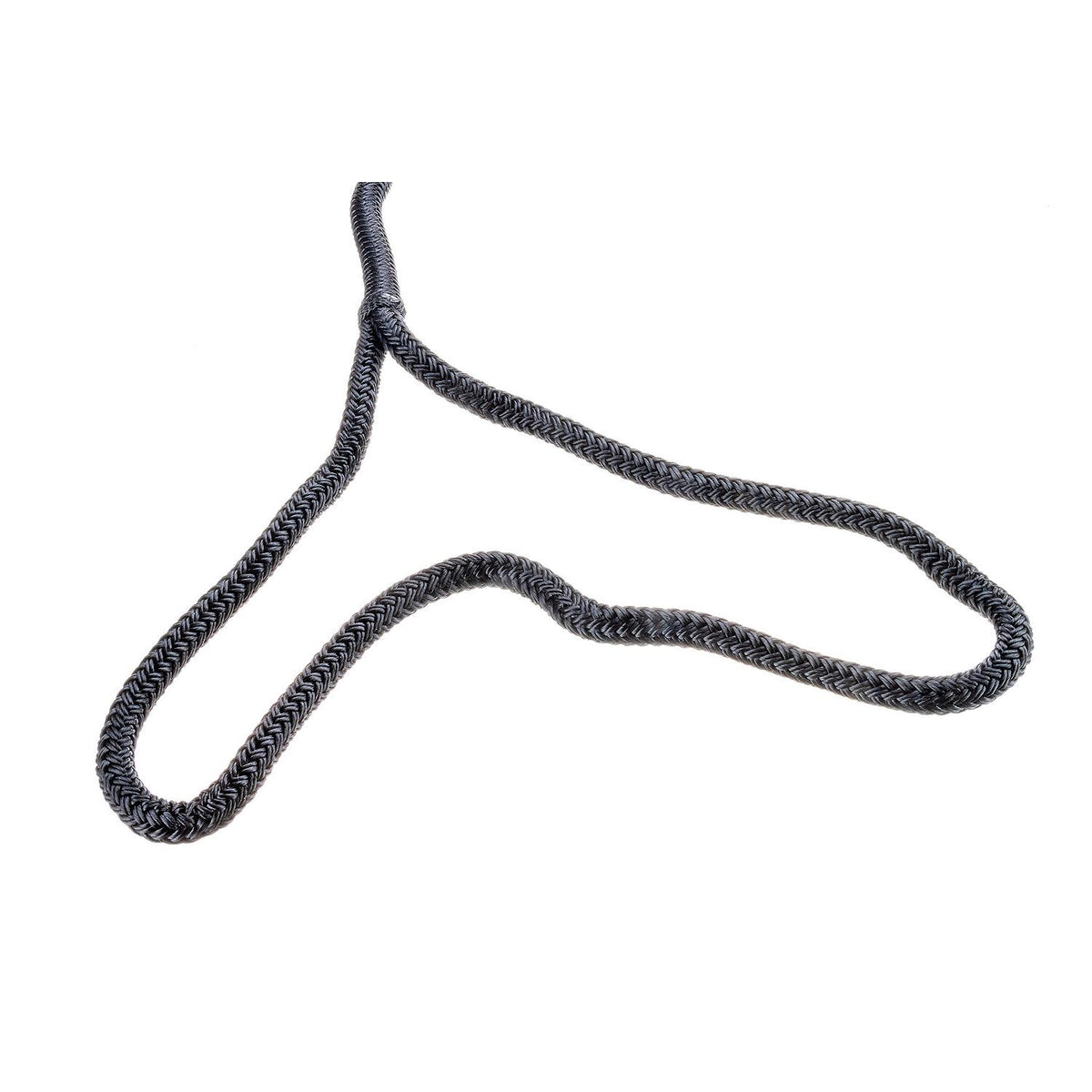 Double Braid Nylon Dock Line, Black, 3/8in x 15ft