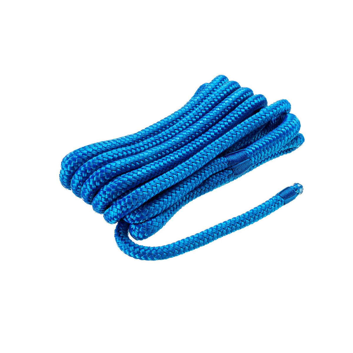 Double Braid Nylon Dock Line, Blue, 3/8in x 15ft