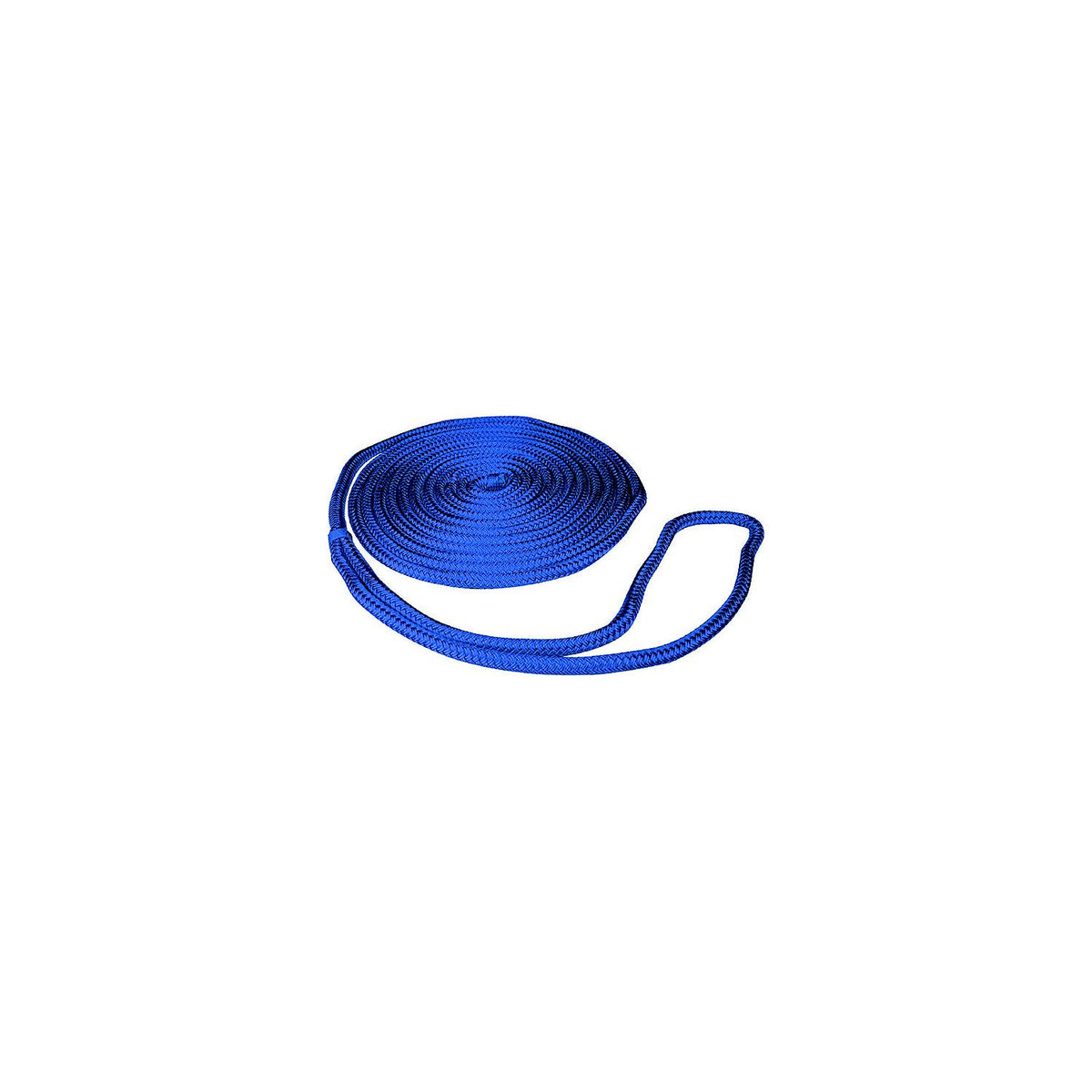 Double Braid Nylon Dock Line, Blue, 3/8in x 15ft