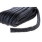 Double Braid Nylon Dock Line, Black,  1/2in x 20ft