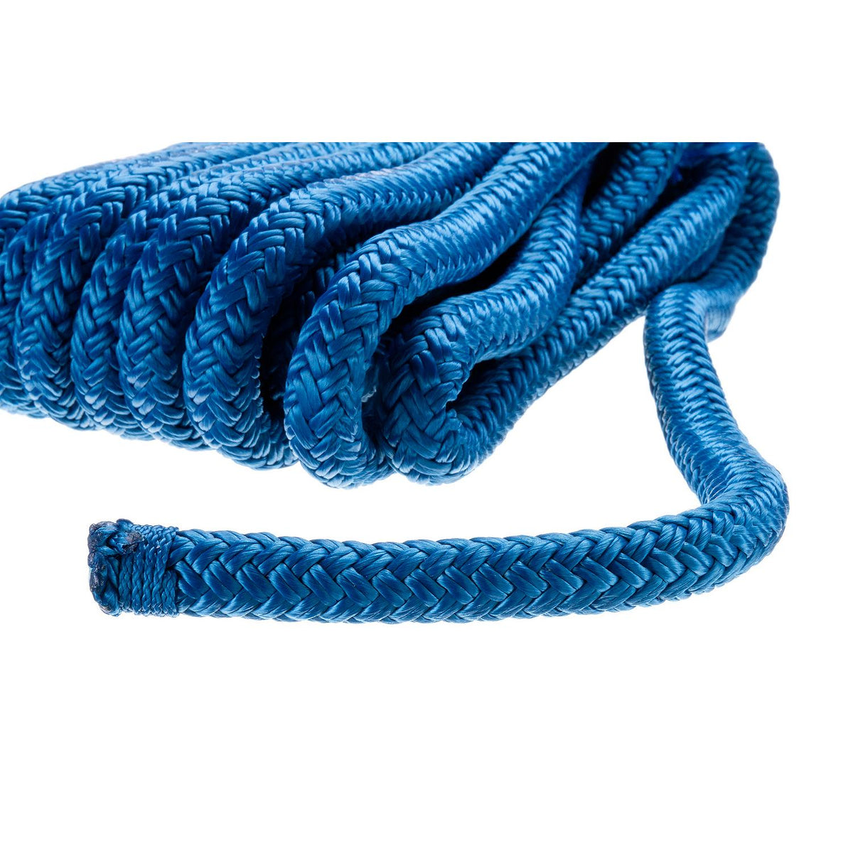 Double Braid Nylon Dock Line, Blue, 1/2in x 20ft