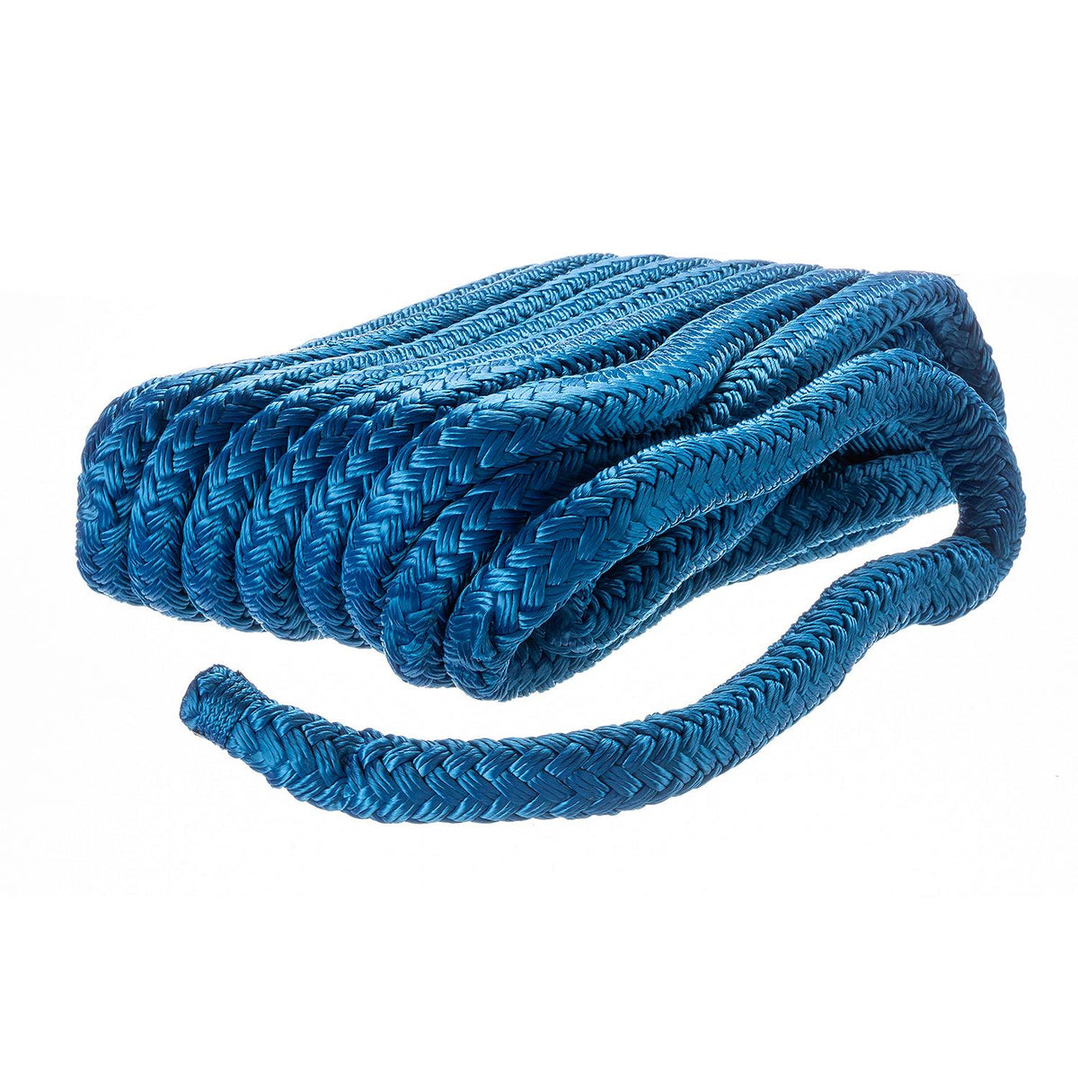 Double Braid Nylon Dock Line, Blue 5/8in x 25ft