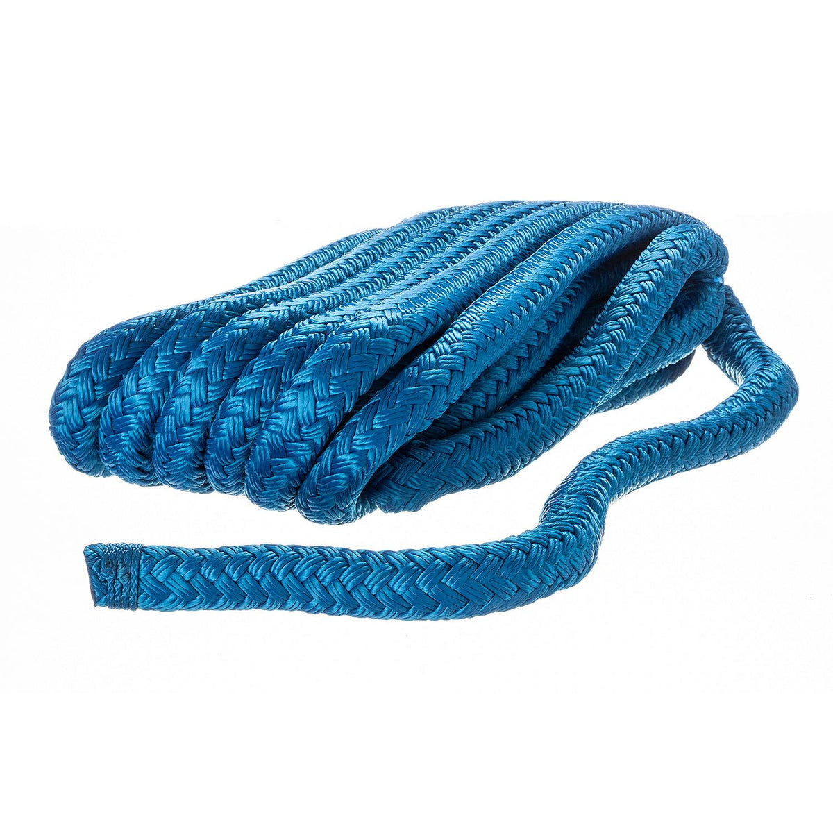 Double Braid Nylon Dock Line, Blue, 5/8in x 20ft