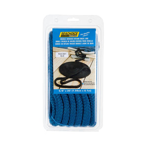 Double Braid Nylon Dock Line, Blue, 5/8in x 20ft
