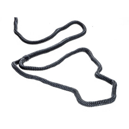 Double Braid Nylon Dock Line, Black, 3/8in x 10ft