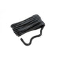 Double Braid Nylon Dock Line, Black, 3/8in x 10ft