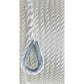 3-Strand Twisted Nylon Anchor Line, White, 3/8in x 150