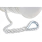 3-Strand Twisted Nylon Anchor Line, White, 1/2in x 200ft