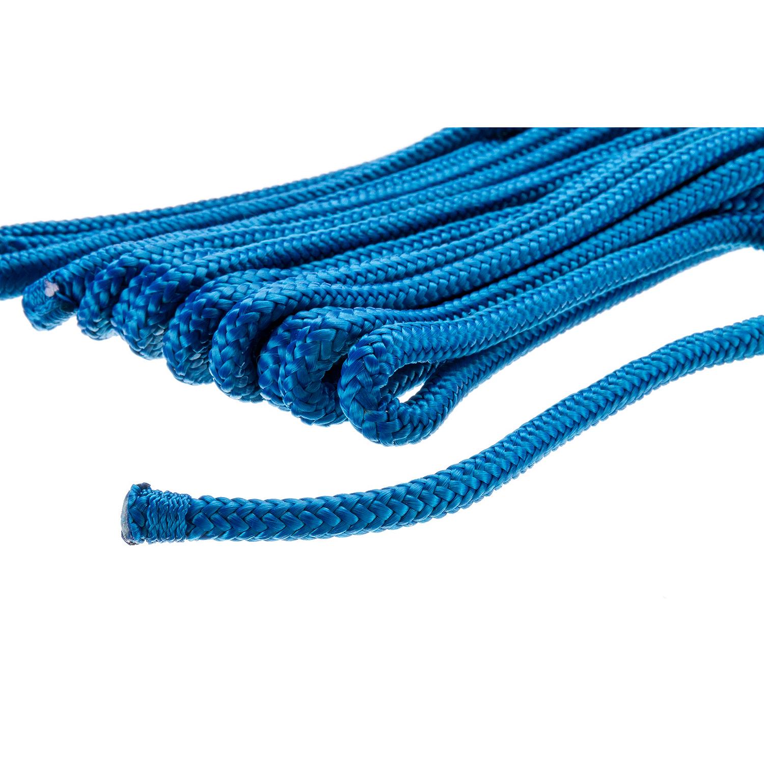 Double Braided Nylon Fender Line, Blue, 1/4in x 6ft, 2/PK