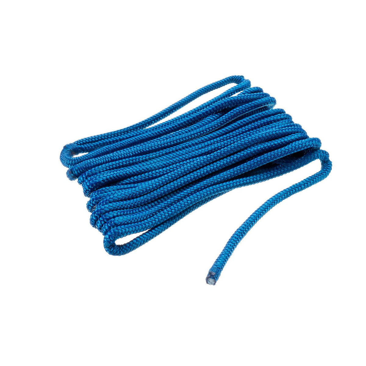 Double Braided Nylon Fender Line, Blue, 1/4in x 6ft, 2/PK
