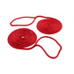 Double Braided Nylon Fender Line, Red, 1/4in x 6ft, 2/PK