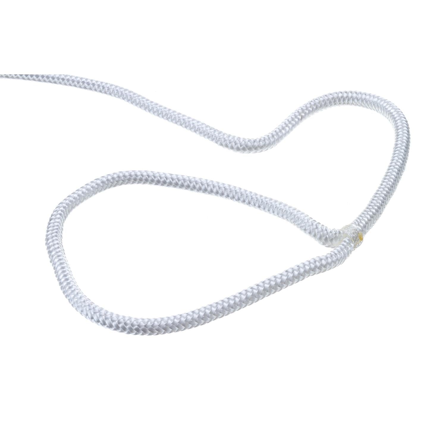 Double Braided Nylon Fender Line, White, 1/4in x 6ft, 2/PK