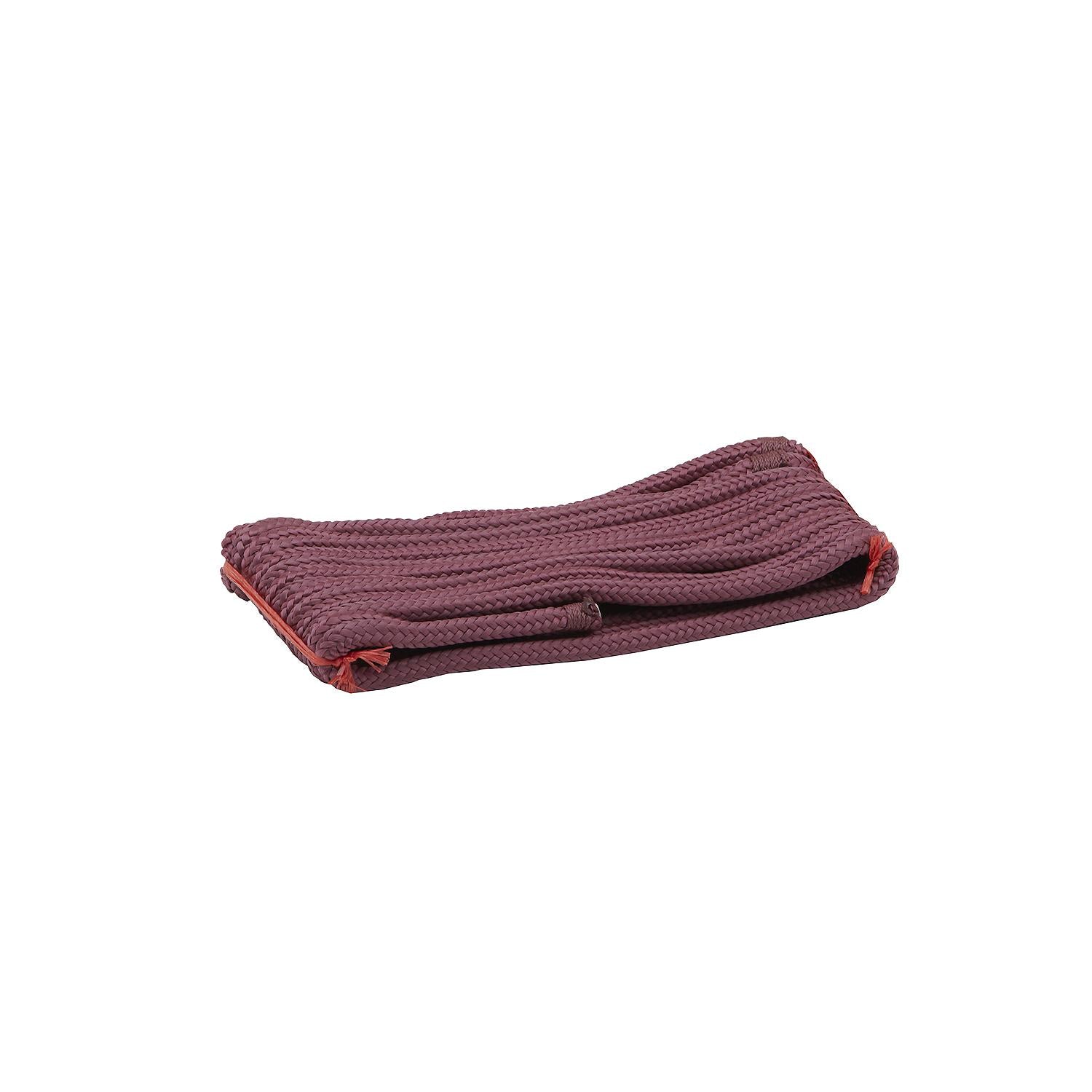 Double Braided Nylon Fender Line, Burgundy, 1/4in x 6ft