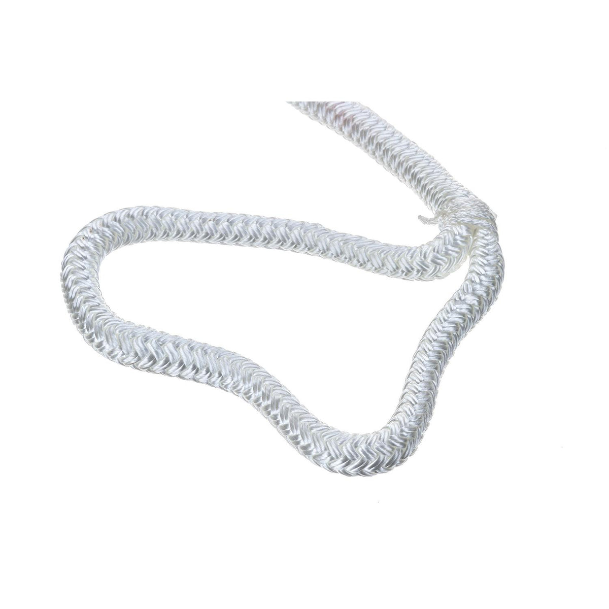 Double Braided Nylon Fender Line, White, 3/8in x 6ft, 2/PK