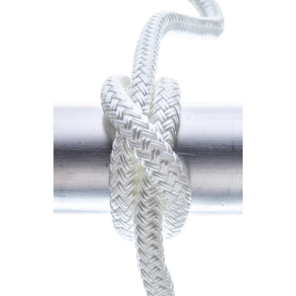 Double Braided Nylon Fender Line, White, 3/8in x 6ft, 2/PK