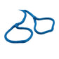 Double Braided Nylon Fender Line, Blue, 3/8in x 6ft, 2/PK