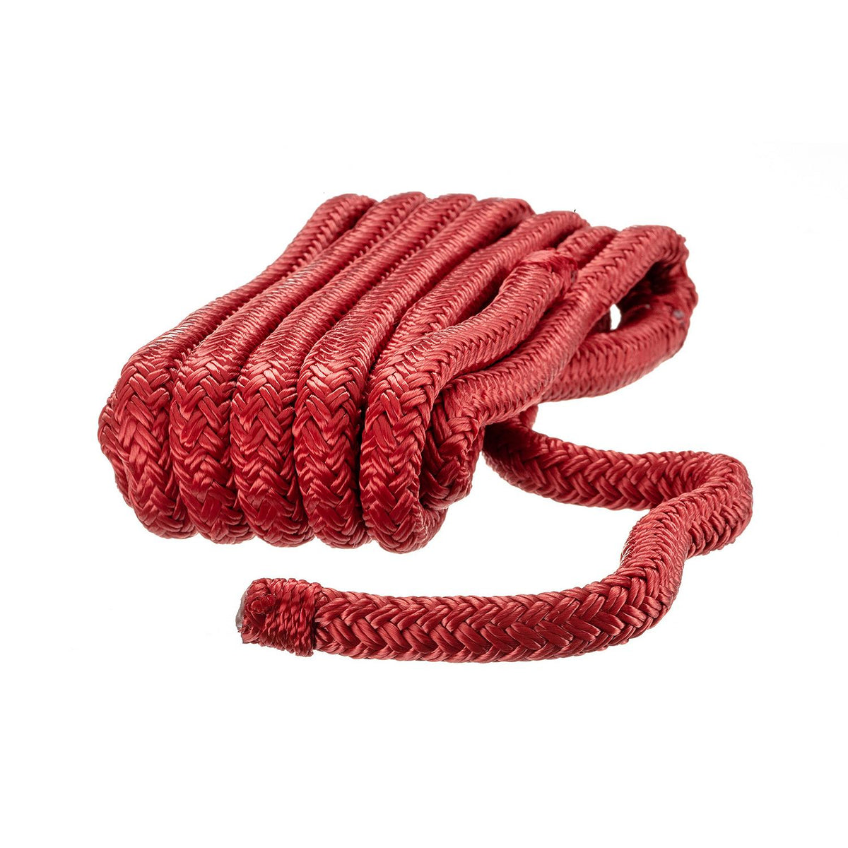 Double Braided Nylon Fender Line, Red, 3/8in x 6ft, 2/PK