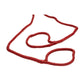 Double Braided Nylon Fender Line, Red, 3/8in x 6ft, 2/PK