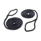 Double Braided Nylon Fender Line, Black,  3/8in x 6ft, 2/PK