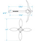 Folding Grapnel Anchor, Galvanixed, 3-1/2 lb