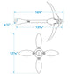 Galvanized Folding Grapnel Anchor, 7 lbs