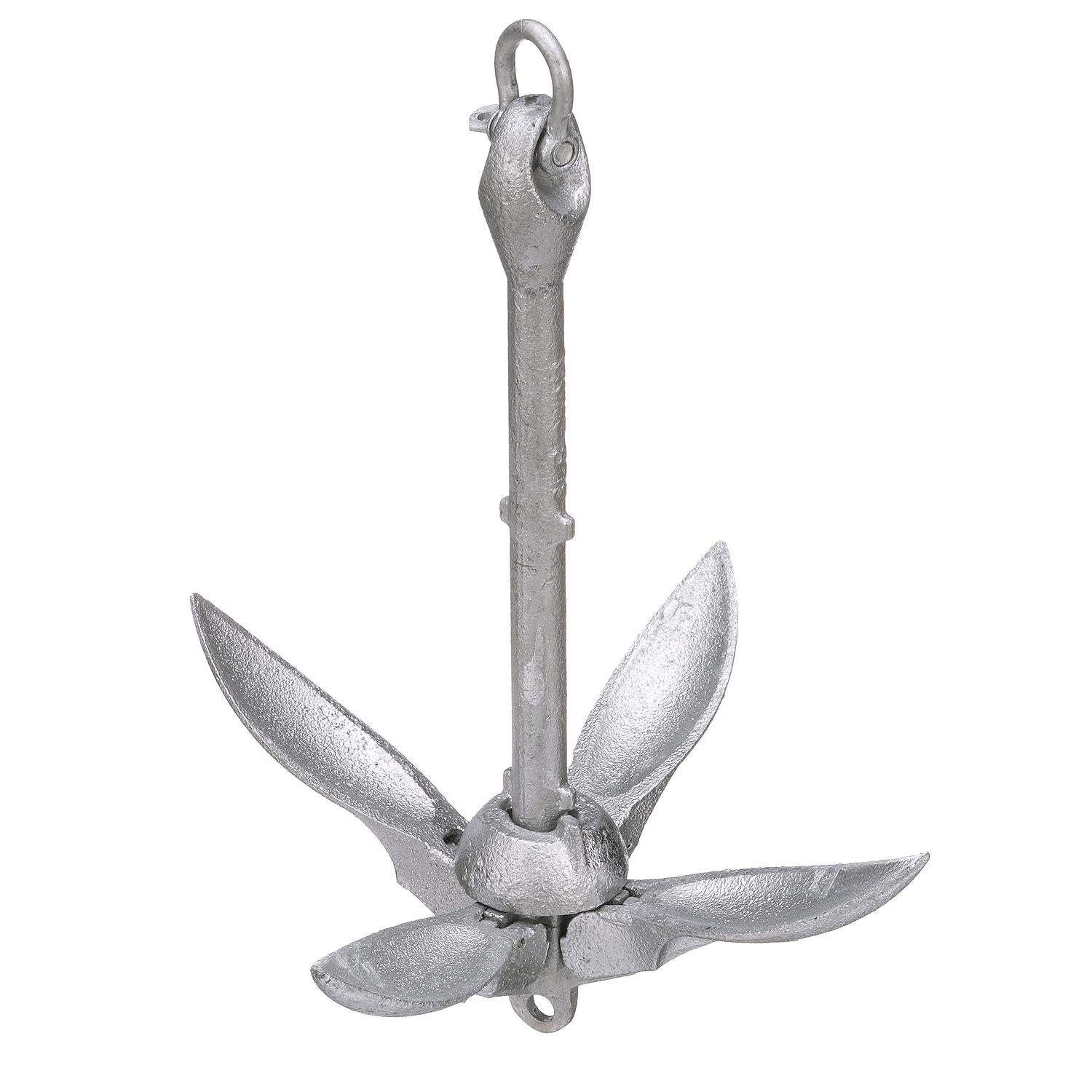 Folding Grapnel Anchor, Galvanized, 1-1/2 lb