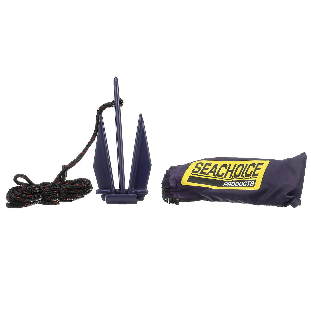 PWC Fluke Anchor Kit, Vinyl Coated Anchor, 25ft Anchor Line & Storage Bag
