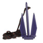 PWC Fluke Anchor Kit, Vinyl Coated Anchor, 25ft Anchor Line & Storage Bag