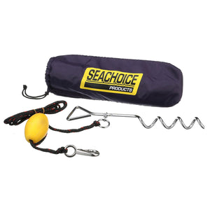 PWC Screw Anchor System w/ 10ft. Anchor Line, Float, Clip & Storage Bag