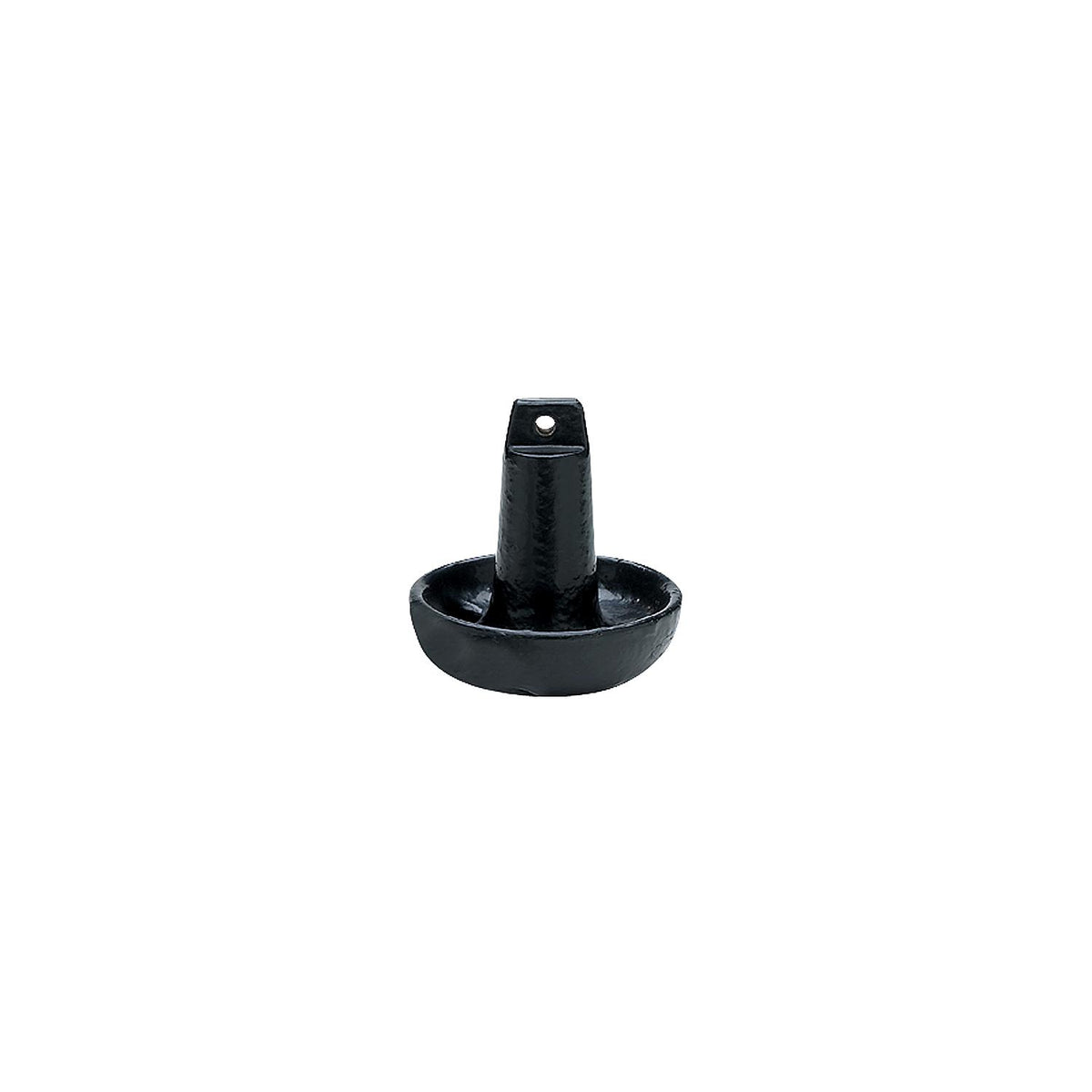 Mushroom Anchor, Vinyl Coated Cast Iron, Black, 8 lbs