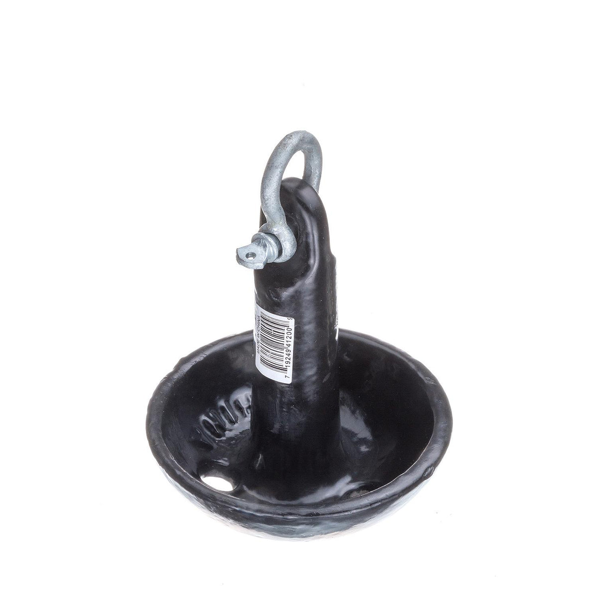 Mushroom Anchor, Vinyl Coated Cast Iron, Black, 8 lbs