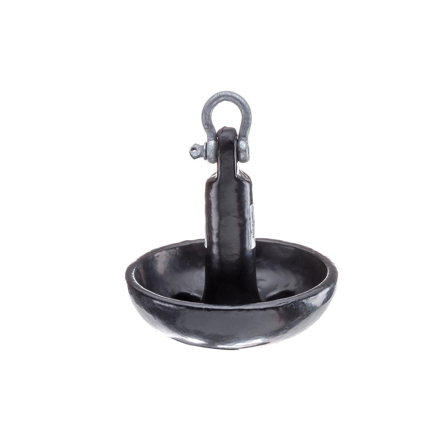 Mushroom Anchor, Vinyl Coated Cast Iron, Black, 10 lbs