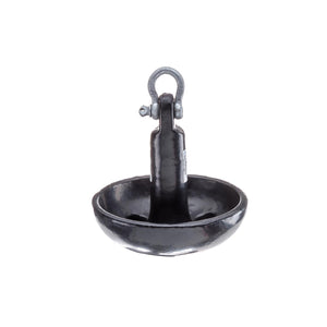 Mushroom Anchor, Vinyl Coated Cast Iron, Black, 10 lbs