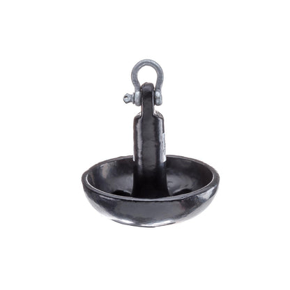 Mushroom Anchor, Vinyl Coated Cast Iron, Black, 10 lbs